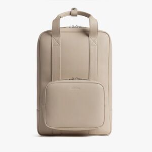 Elegant Tan Leather Backpack